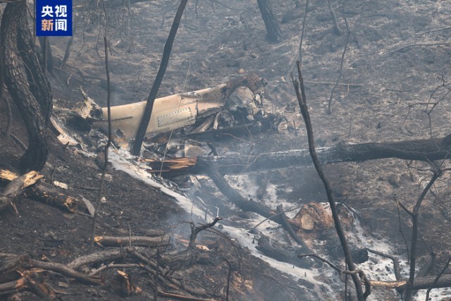 参与韩国山火救援的直升机坠毁 飞行员遇难