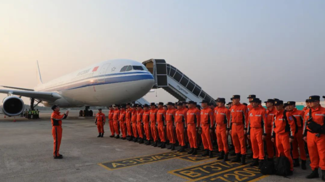 我驻缅甸大使馆：中国救援队抵达缅甸开展地震救援