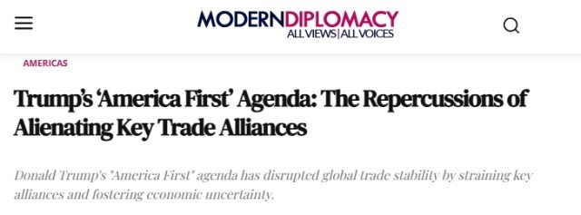 巴基斯坦学者剖析“美国优先”政策正让美国付出怎样的经济与外交代价