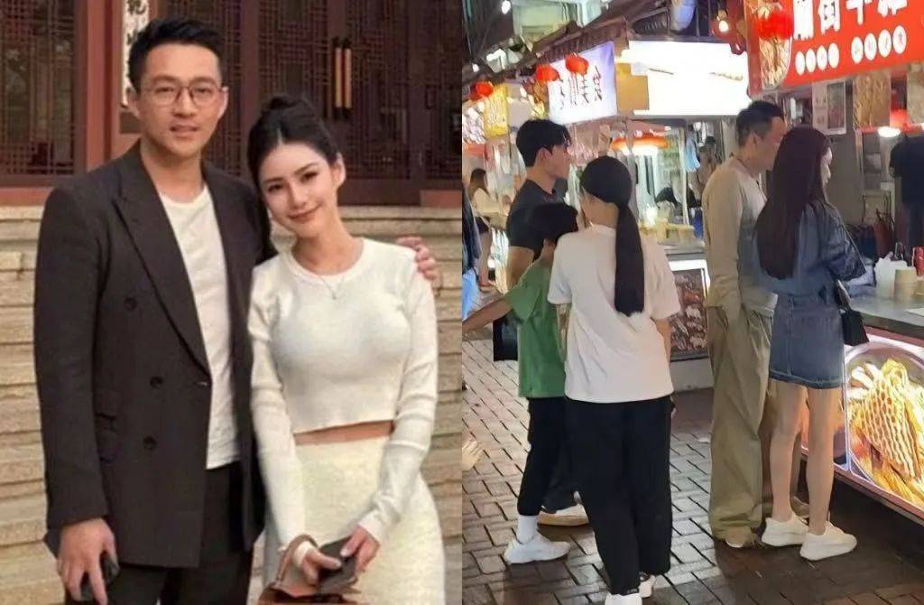 汪小菲一家4口香港逛夜市，小玥儿背影神似大S