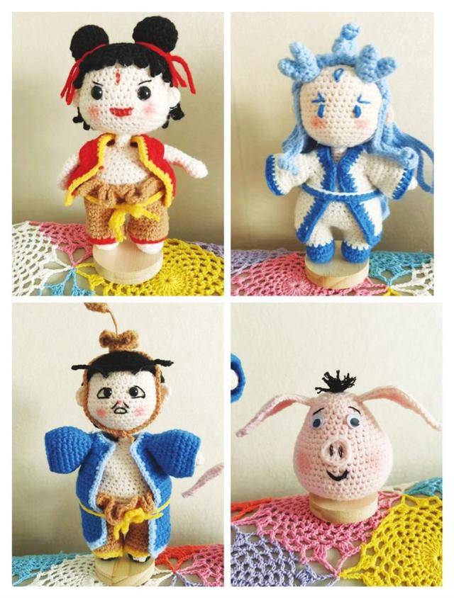 太原63岁老人巧手织“哪吒”