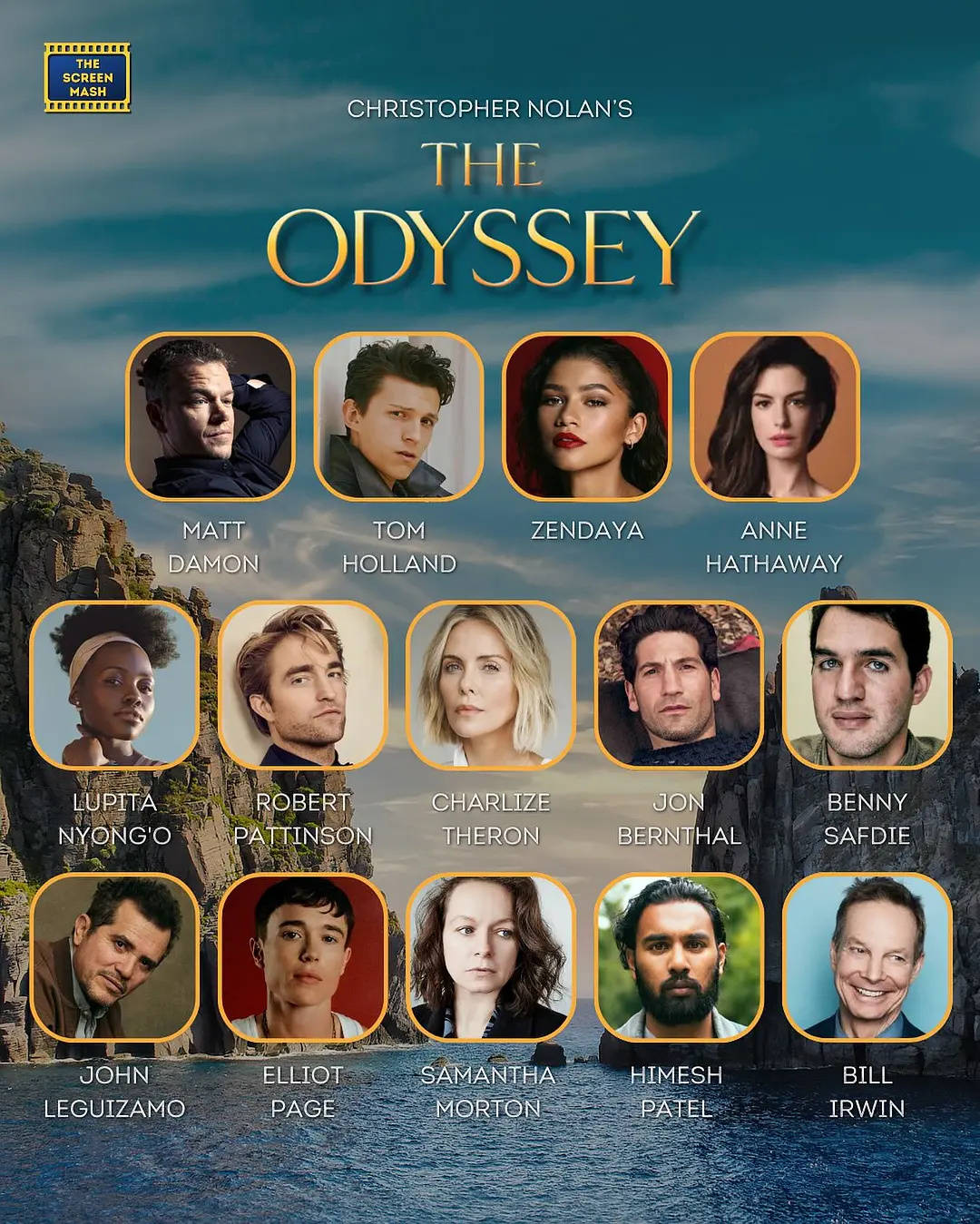 外媒曝诺兰新片《奥德赛》主要角色 马特·达蒙饰奥德修斯安妮·海瑟薇饰其妻珀涅罗珀