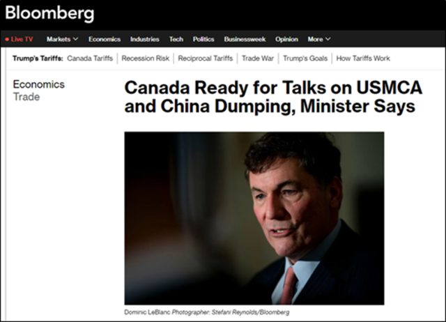 加拿大官员紧急呼吁：“立刻改善与中国的贸易关系”