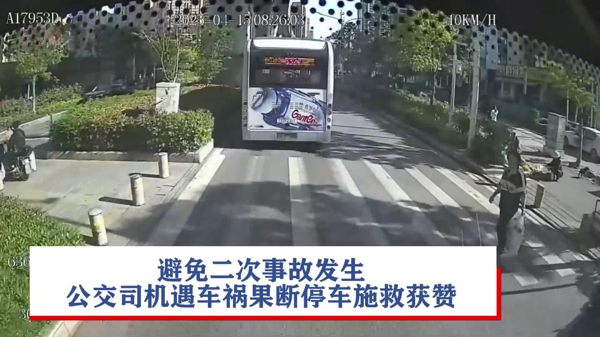 避免二次事故发生！公交司机遇车祸果断停车施救获赞