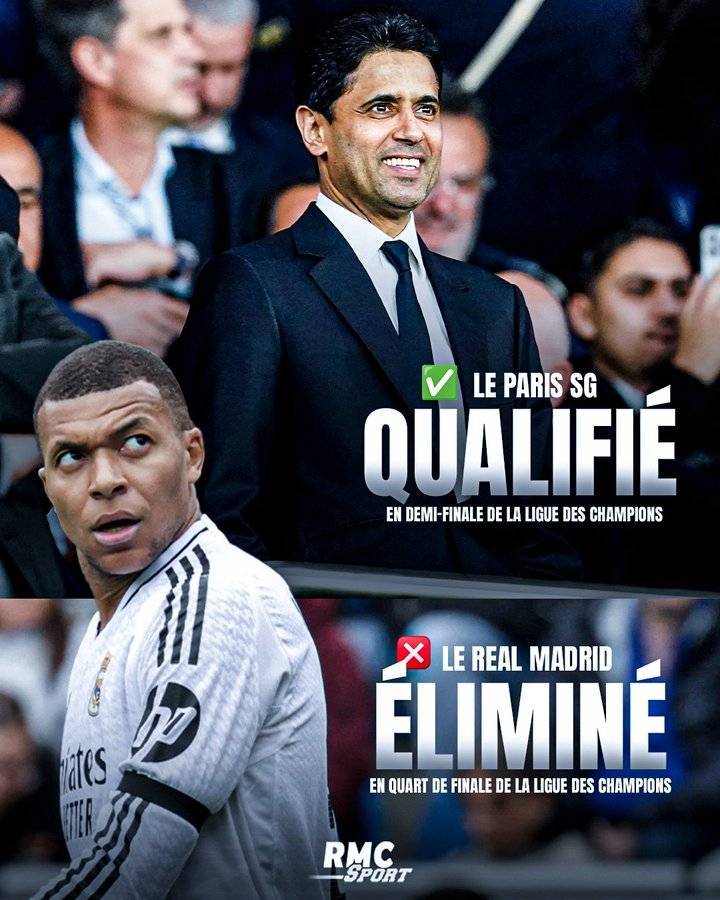 扎心！法媒RMC：姆巴佩去皇马的第一年，欧冠没有巴黎走得远