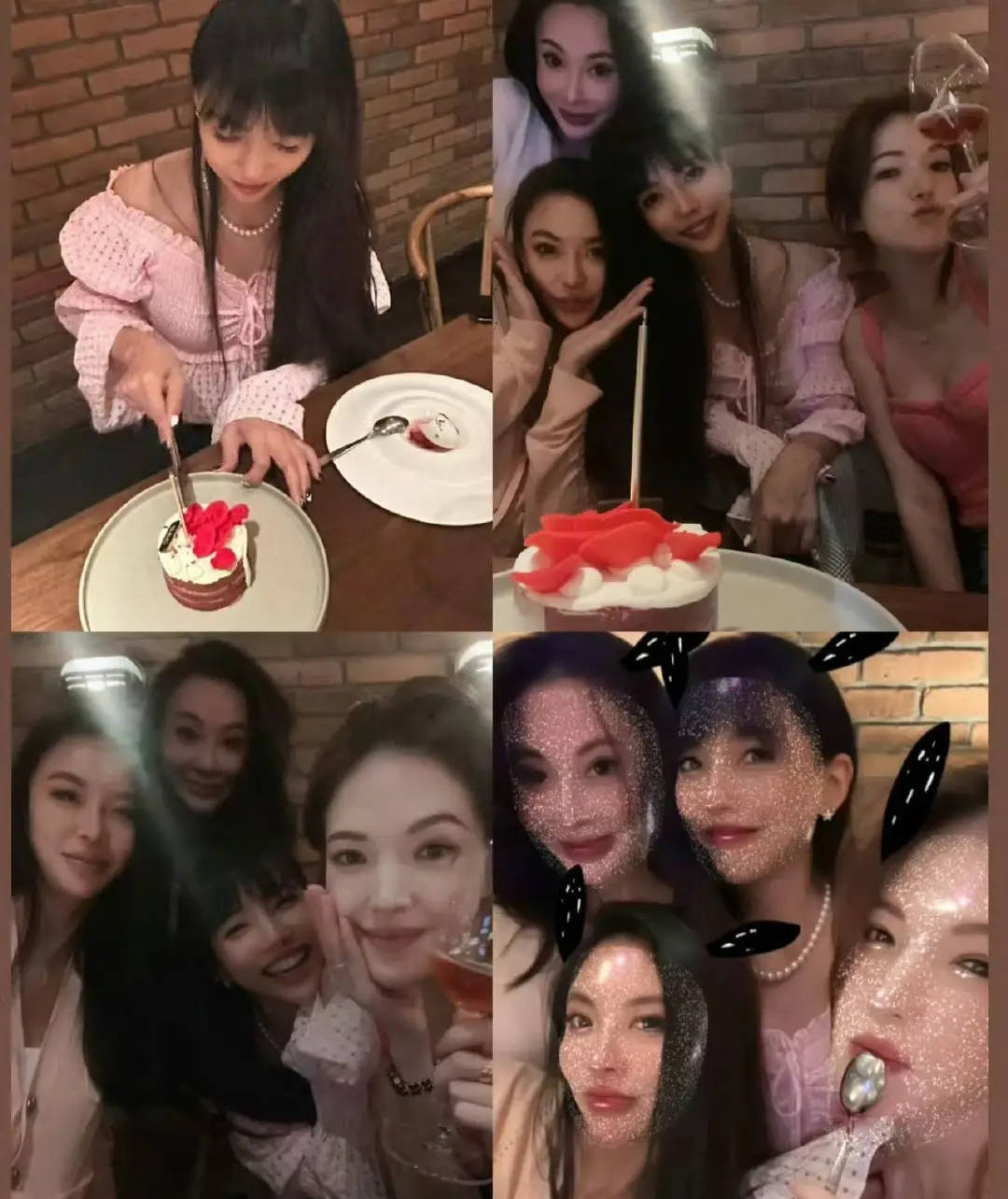 许玮甯晒照为李靓蕾庆生 二人隔空亲亲氛围欢乐