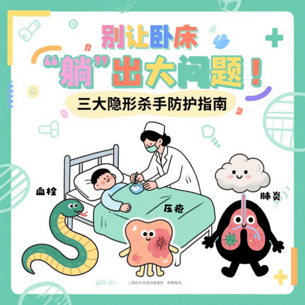 【汤医科普】别让卧床‘躺’出大问题！三大隐形杀手防护指南