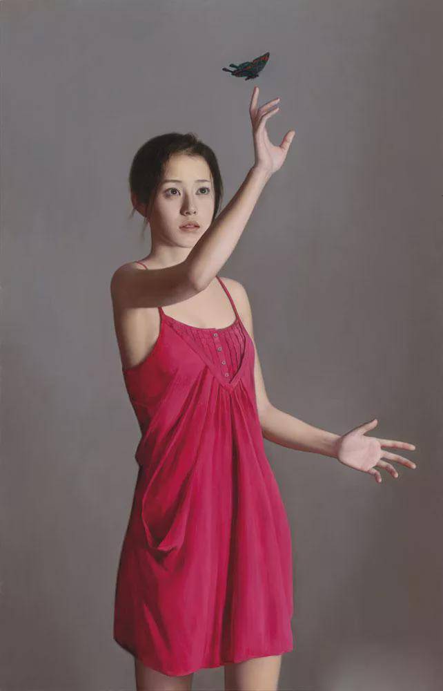 记录少女的绝美韵味：李贵君写实油画品鉴