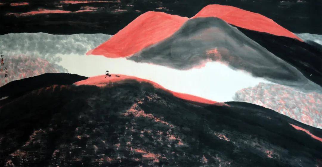 画家邱汉桥的山水世界：墨色里的哲学与诗性