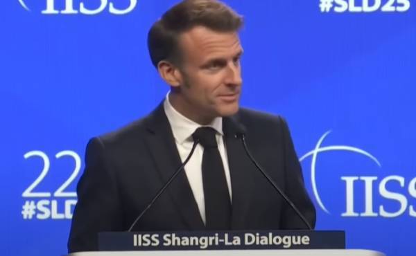 马克龙在香会呼吁亚欧国家组建“新联盟”，“不能选边站”