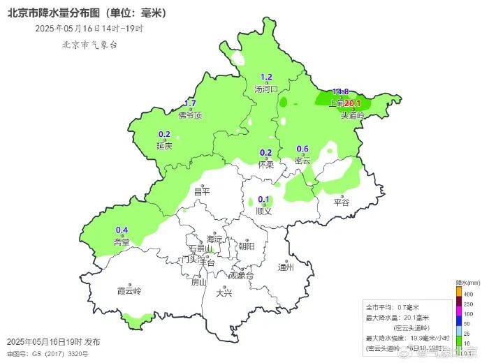 北京3区出现冰雹！今夜阵风八九级，请注意防范