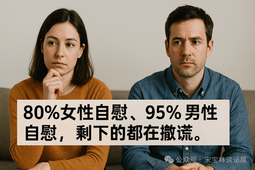 80%的女性自慰，95%的男性自慰，剩下的都在撒谎