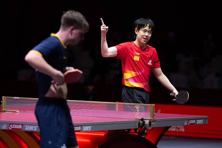 世乒赛｜王楚钦力克莫雷加德 距三大赛单打首冠一步之遥