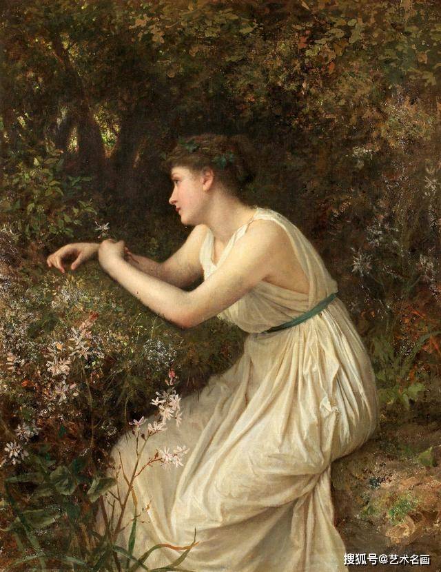 爱花的女人｜唯美油画欣赏
