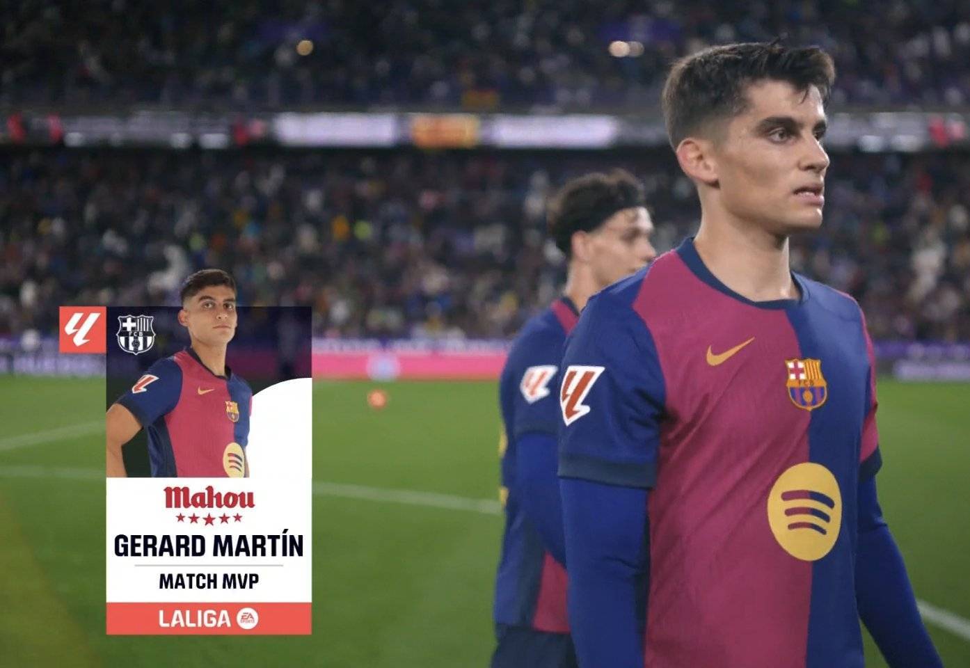 1助攻4关键传球，马丁当选巴萨2-1巴拉多利德一役全场最佳