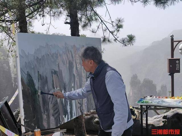 全国知名艺术家采风团写生张家界国家森林公园