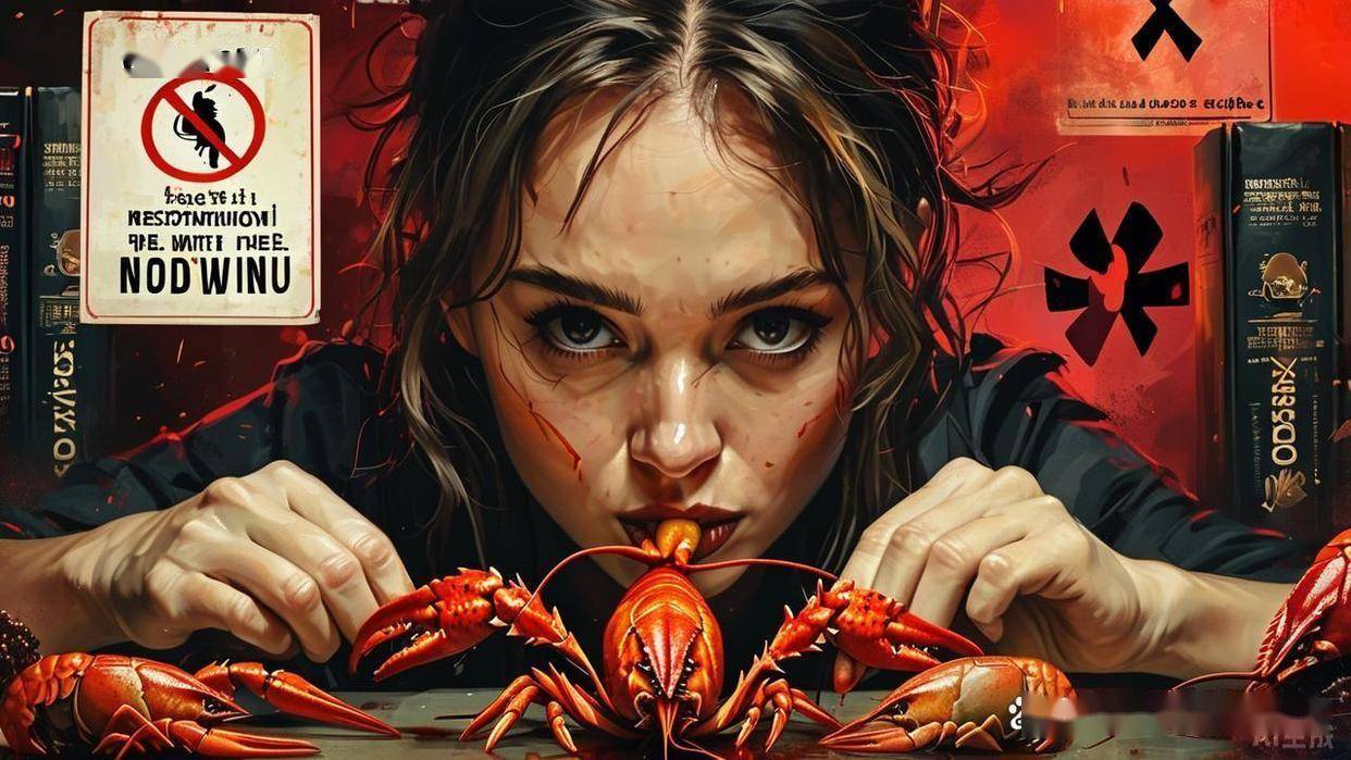 女子生吃小龙虾吸虾头引争议 医生警示寄生虫与重金属风险