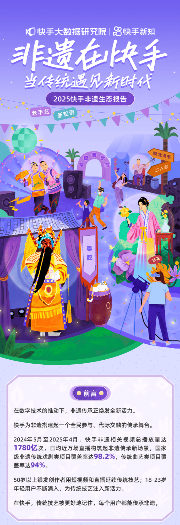 《2025快手非遗生态报告》：“银发”与“青年”共同推动传统艺术新生