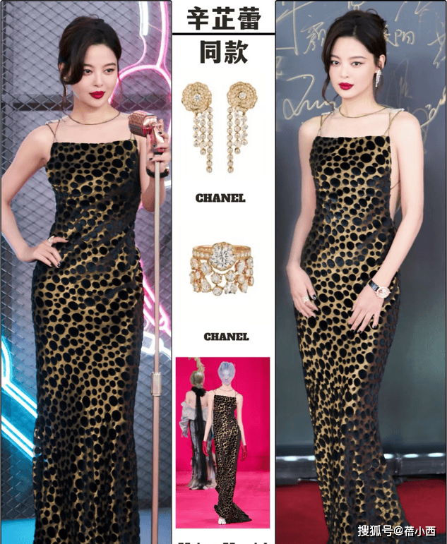 原创            39岁辛芷蕾穿豹纹大秀美背，野性与性感兼顾，一点都不俗气