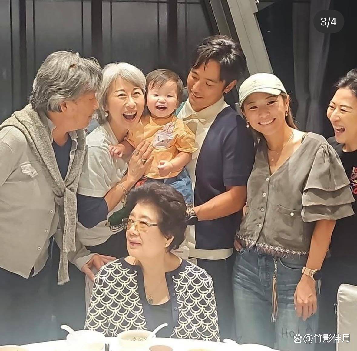 原创            林子祥三代同堂过父亲节，叶倩文抱孙女笑不拢嘴，与继子相处融洽