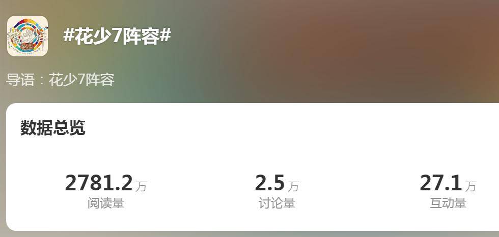 原创            《花少7》阵容：那英、龚俊领衔5女2男，7位嘉宾你非常期待谁？