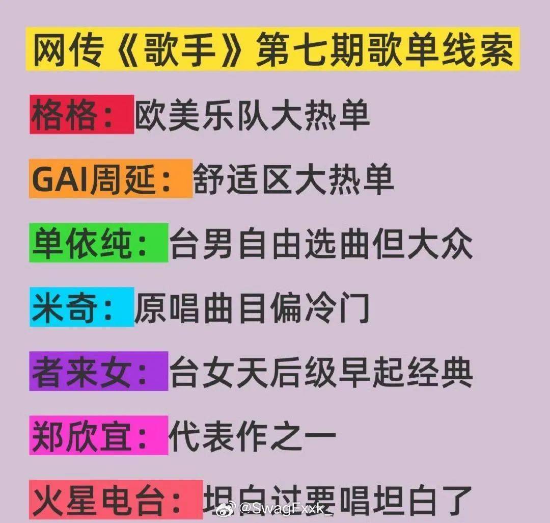GAI新一期《歌手》要唱《兰花草》了！