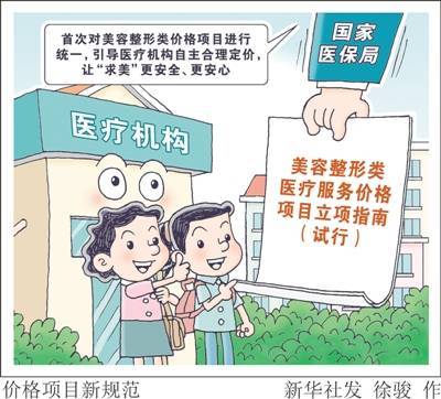 我国美容整形价格项目有了统一规范