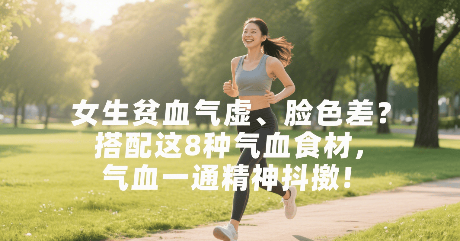 女生贫血气虚、脸色差？搭配这8种气血食材，气血一通精神抖擞！