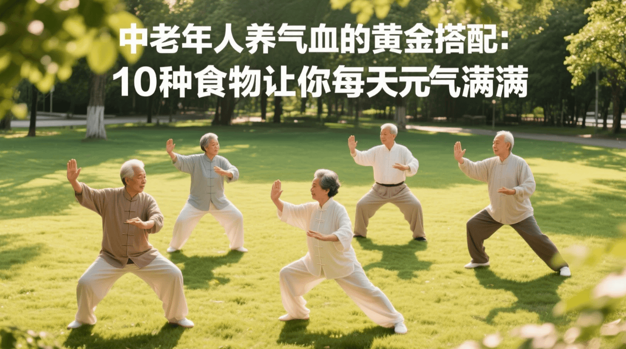 中老年人养气血的黄金搭配：10种食物让你每天元气满满