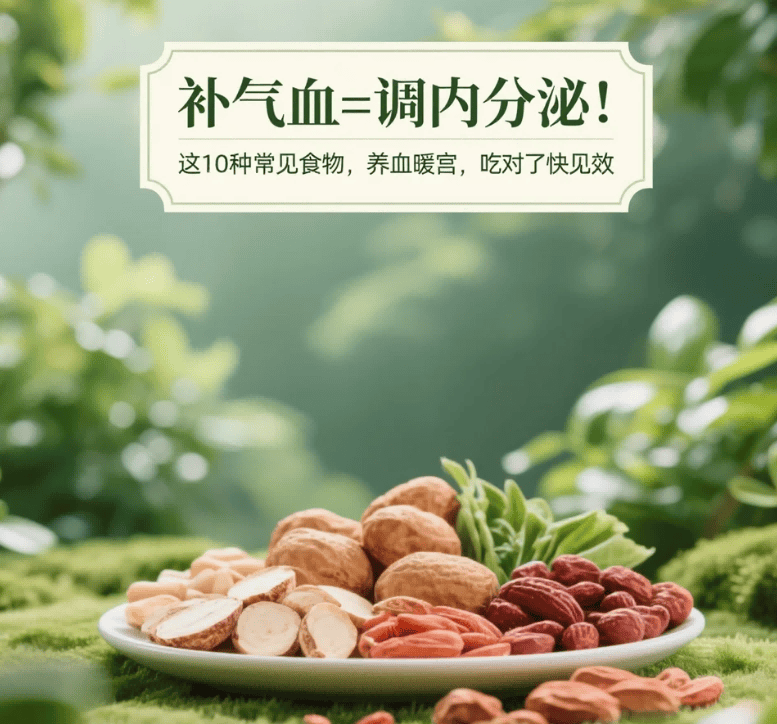 补气血=调内分泌！这10种常见食物，养血暖宫，吃对了快见效