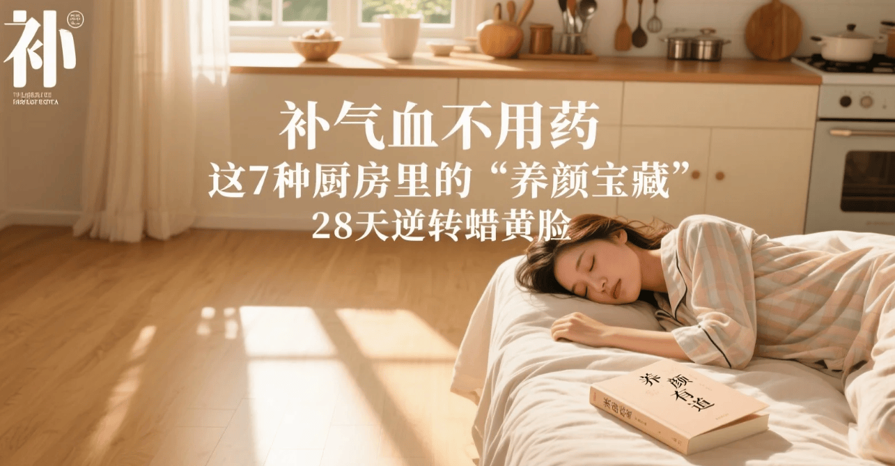 补气血不用药，这7种厨房里的“养颜宝藏”，28天逆转蜡黄脸