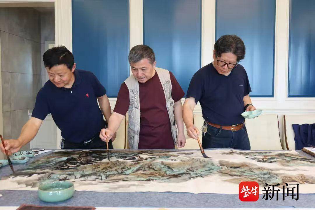 南北画家共绘“绿韵春潮”通州新画卷