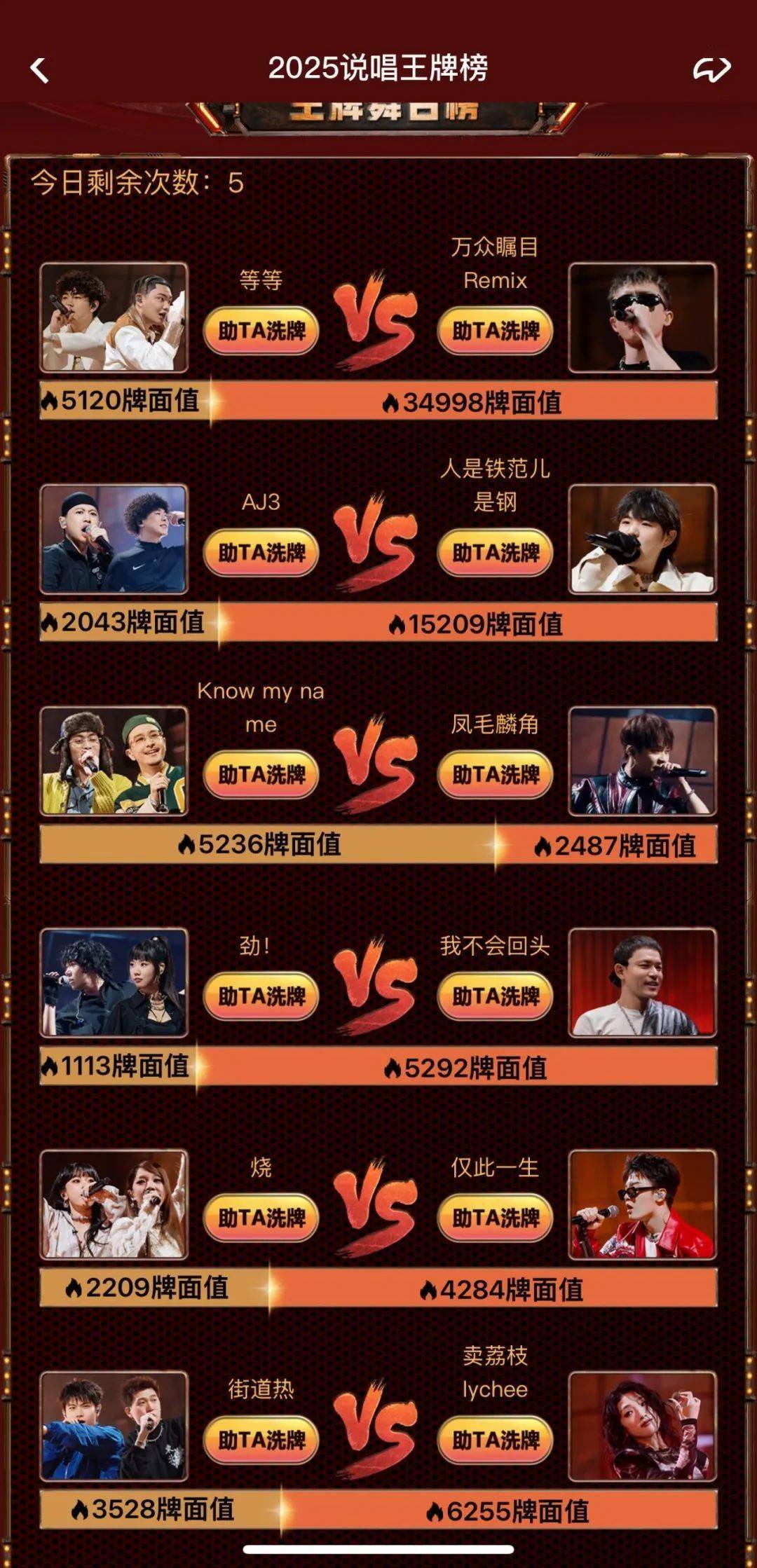 《新说唱》王牌榜！投票结果反转了！