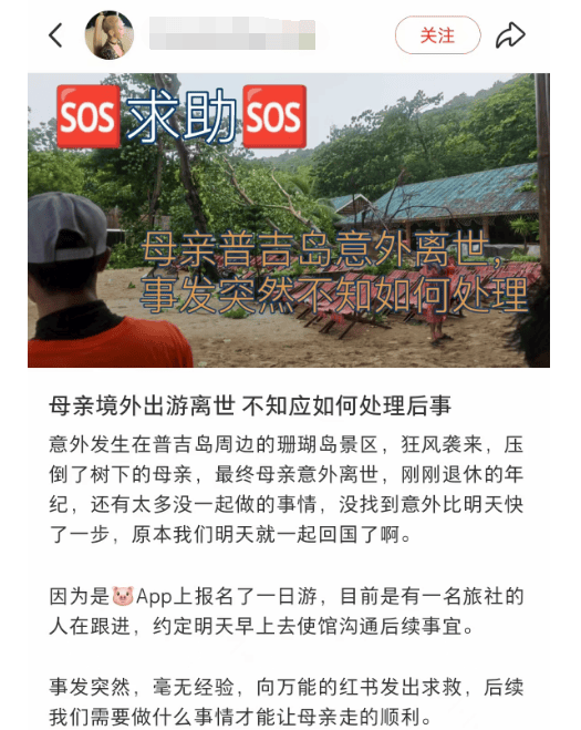 中国女游客被砸身亡！女儿崩溃：原定明天回国，刚退休的年纪，意外先到了！