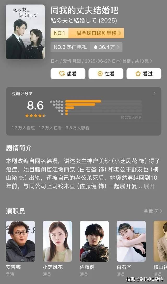 原创            重生杀掉老公和闺蜜，日版《同我的丈夫结婚吧》手把手教女人复仇