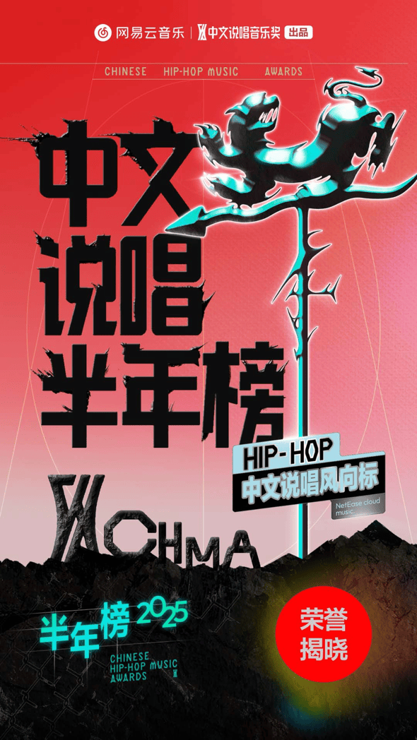 网易云音乐发布2025中文说唱半年榜 《龙年》《G-BLOCK Mixtape》获最佳专辑