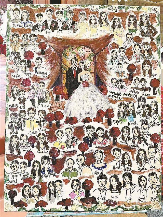 婚礼现场绘画师：用画笔定格幸福瞬间