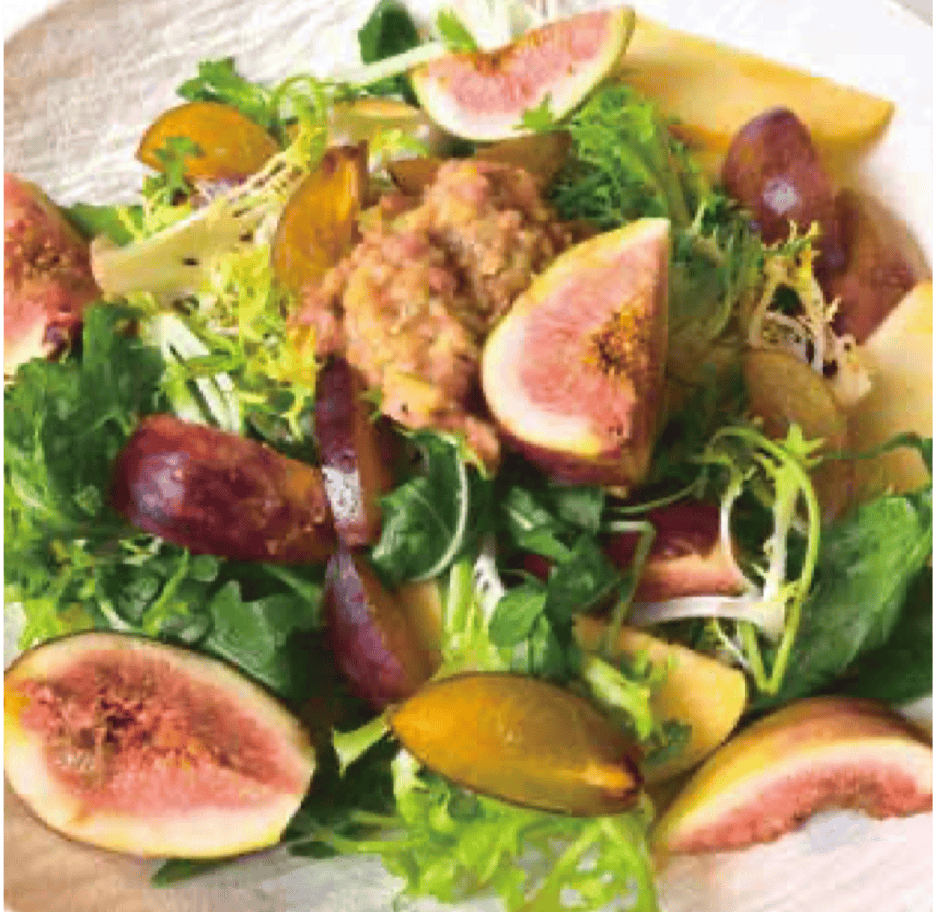 糖尿病素食食谱——无花果芝麻菜沙拉