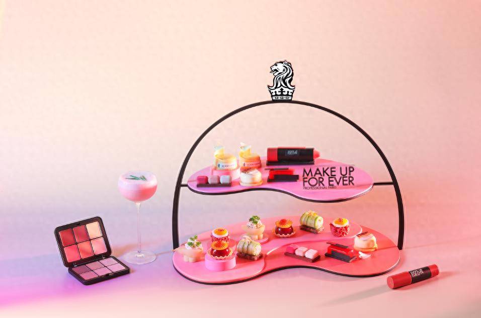 北京丽思卡尔顿酒店携手法国专业彩妆品牌玫珂菲打造「彩妆艺术」联名下午茶