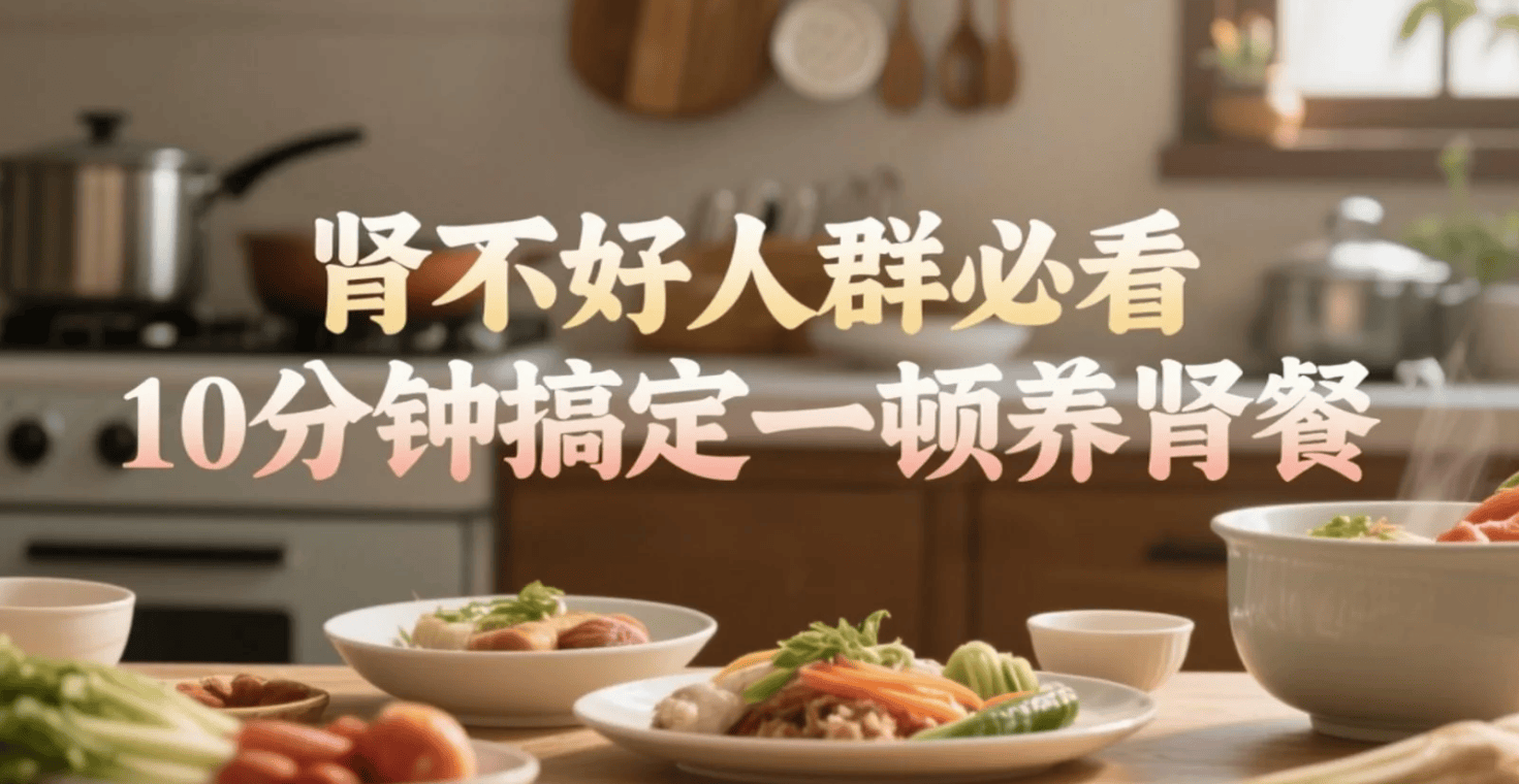 肾不好人群必看：10分钟搞定一顿养肾餐，8种超级食物一次补齐