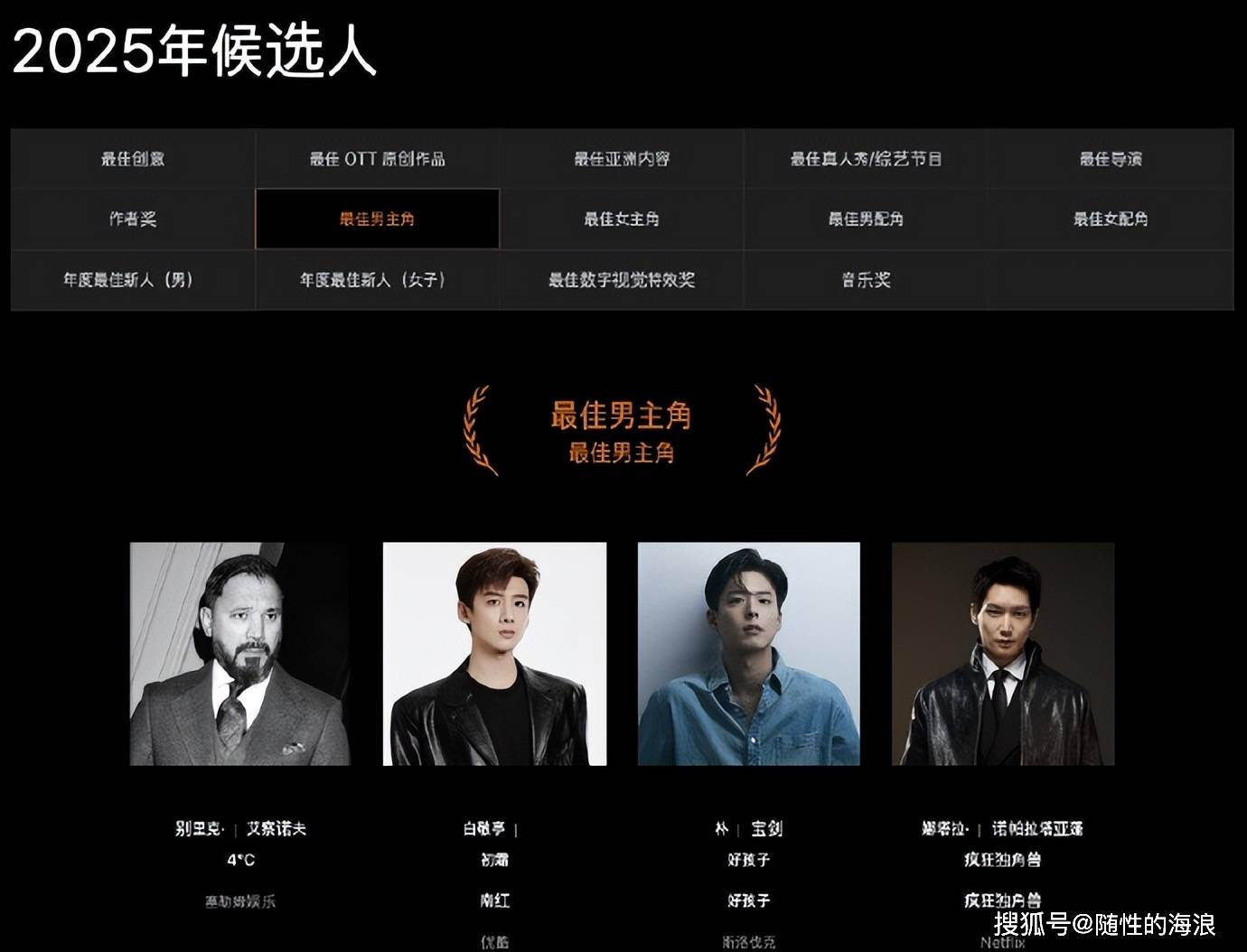 原创            白鹿白敬亭入围亚洲内容大赏！跨国“神仙打架”，谁能登顶视帝视后？