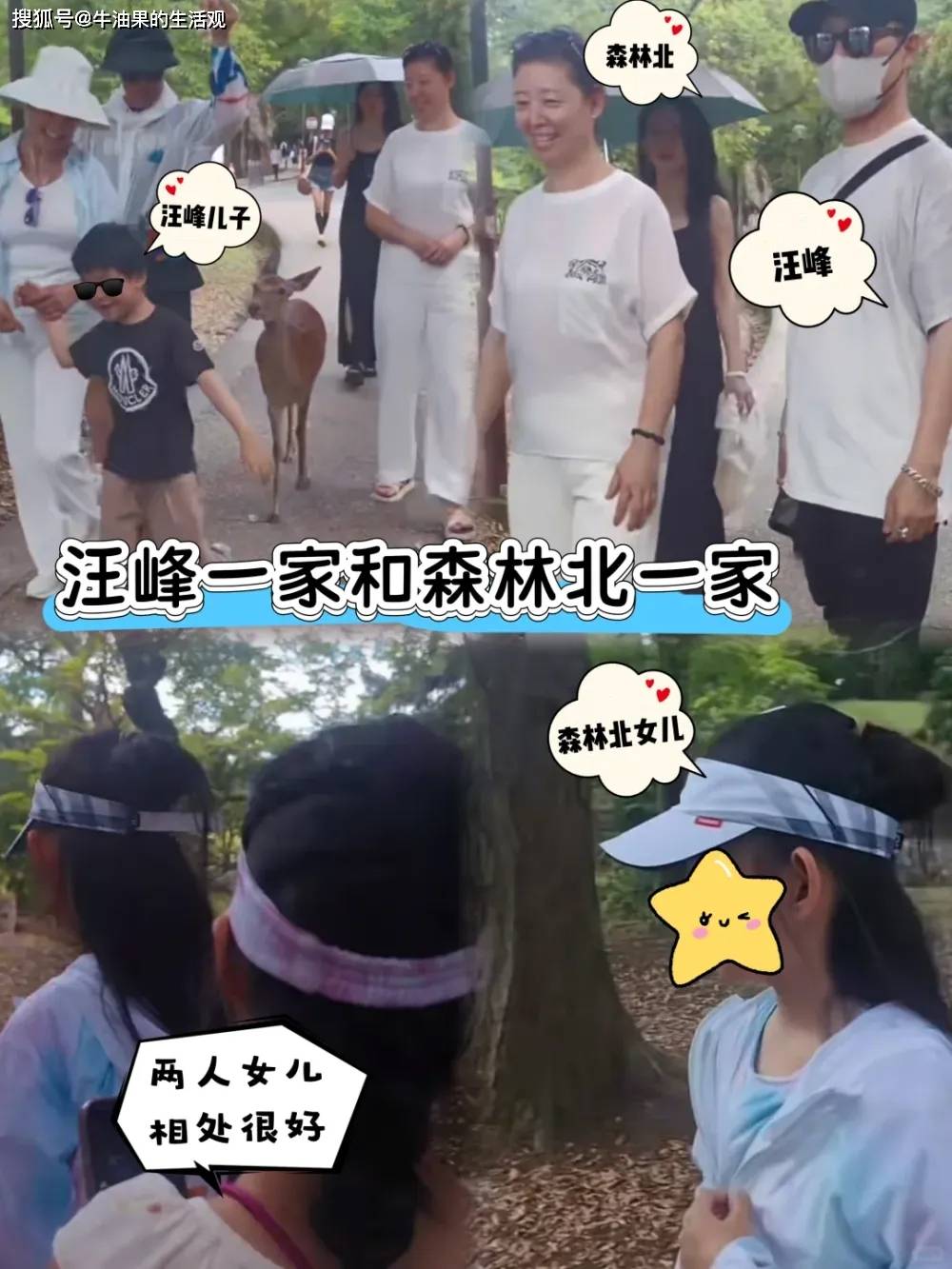 原创            森林北大腿出现大片淤青，和汪峰去逛药店，两家人一起出游画面曝光