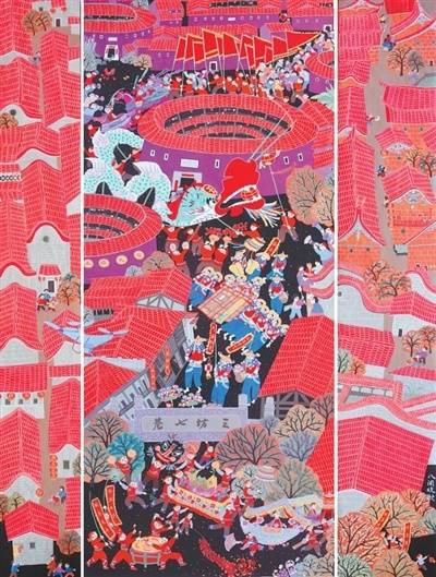 乡土绘画的繁花