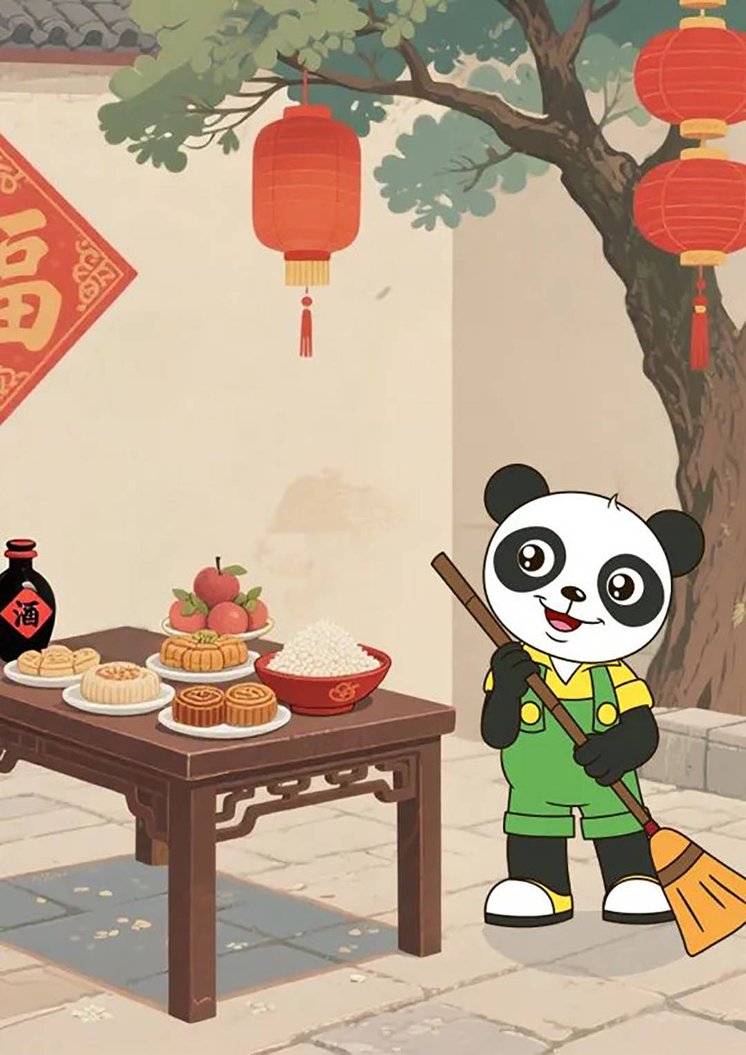 【学习强国】我的大熊猫故事 · 绘画：小暑习俗我知道