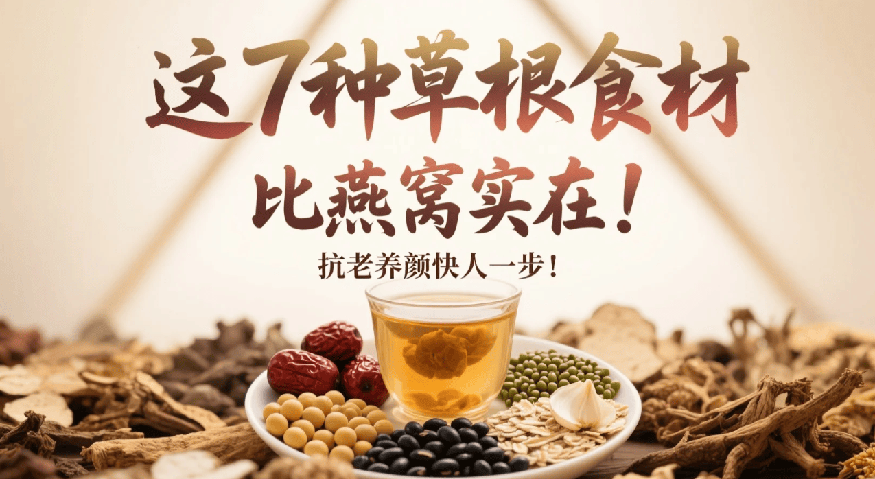 这7种草根食材，比燕窝实在！抗老养颜，快人一步！
