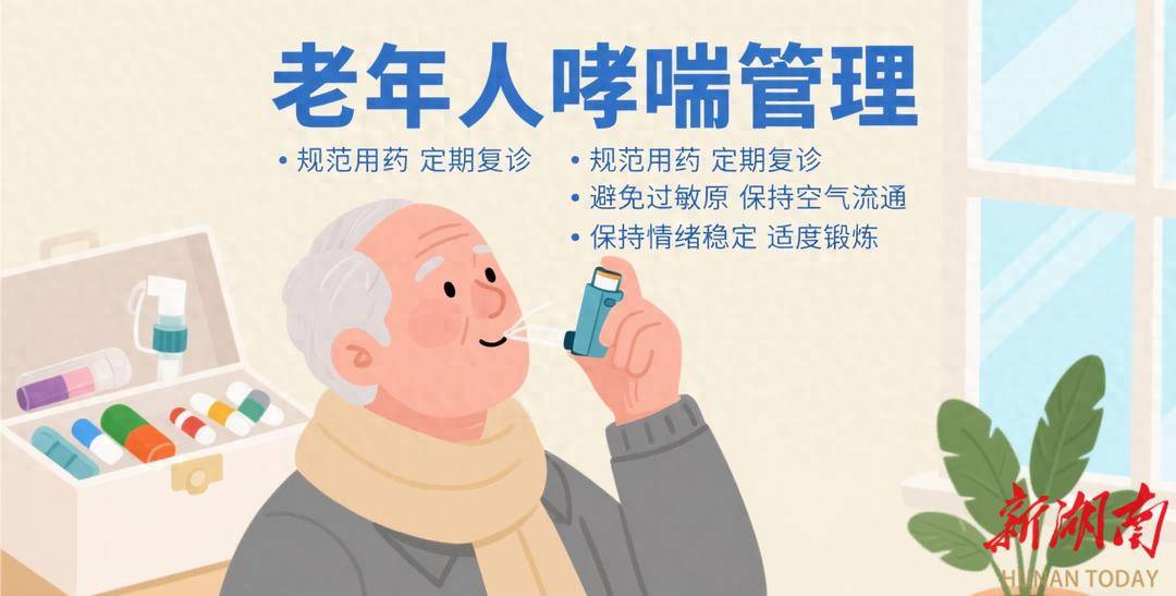 控制老年人哮喘 要重视四方面