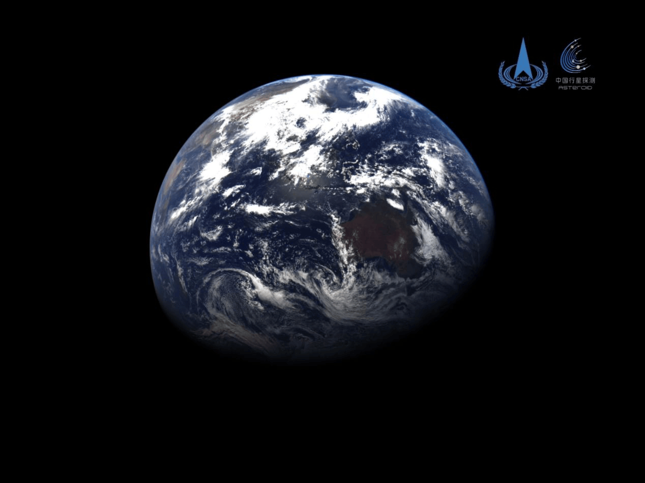 “太空摄影师”作品上新！天问二号“眼里”的地月啥样？