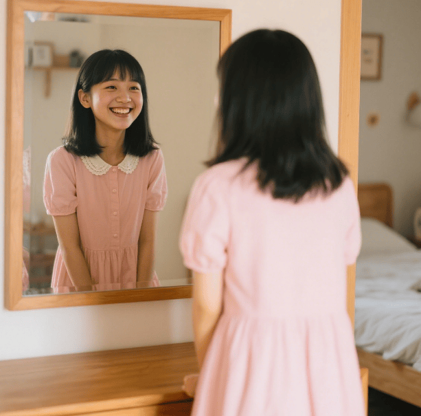 原创            还在为心事烦恼？试试这招，镜子微笑带来好心情
