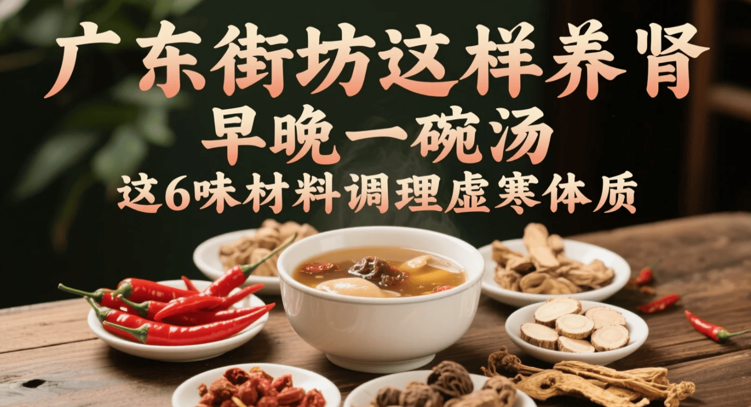 广东街坊这样养肾：早晚一碗汤，这6味材料调理虚寒体质