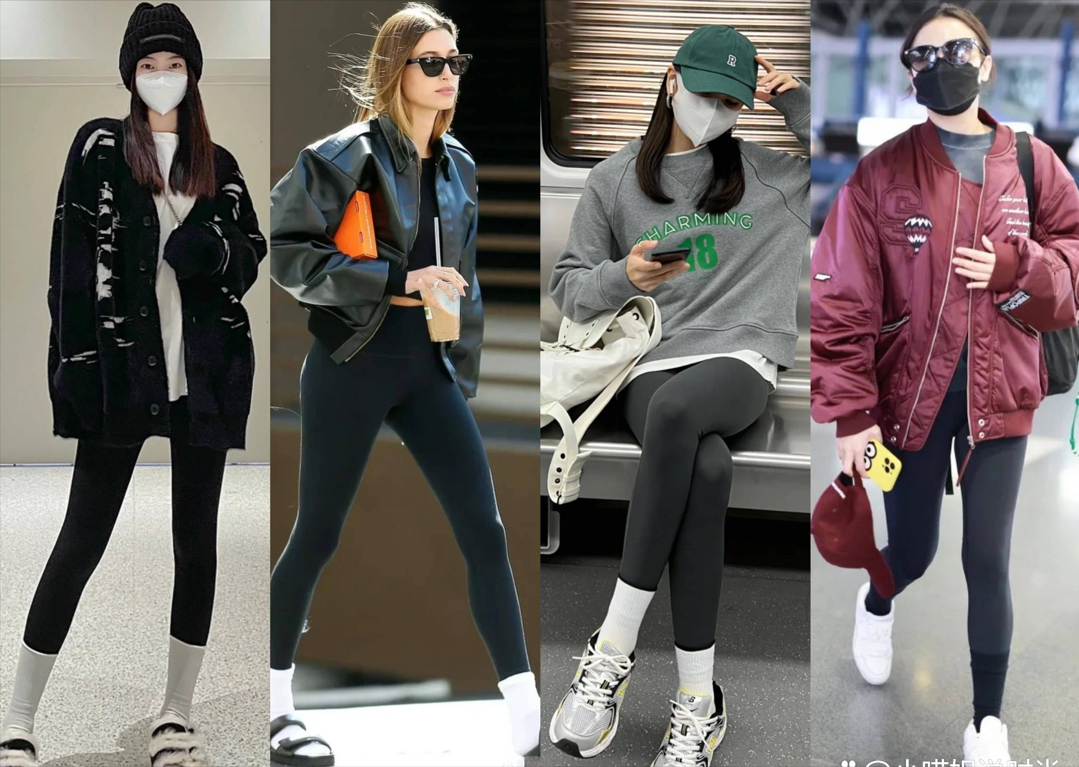 牛仔裤失宠了？今年更火的是“瑜伽裤外穿”，时尚显瘦